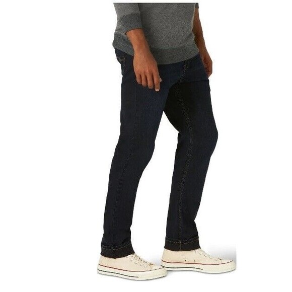 Wrangler Straight Fit Jeans Men's Size 29x30Premium Quality Blue Jeans Dark - Picture 3 of 10